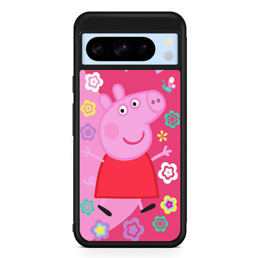 Peppa Pig Cute Pink Google Pixel 8 Pro Case | Slim Rubber Case for Google Pixel 8 Pro