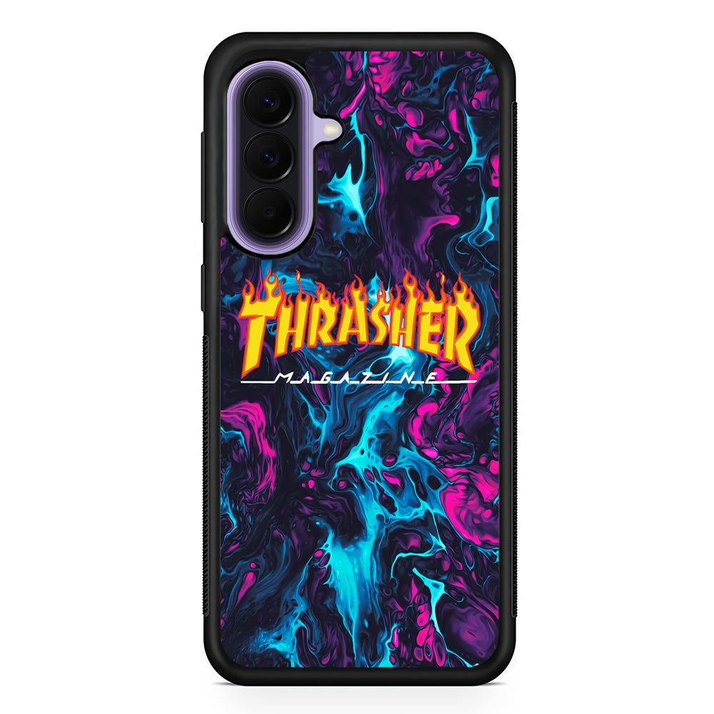 Thrasher Purple Liquid Samsung Galaxy A57 Case | Samsung Galaxy A57 Protective Cover