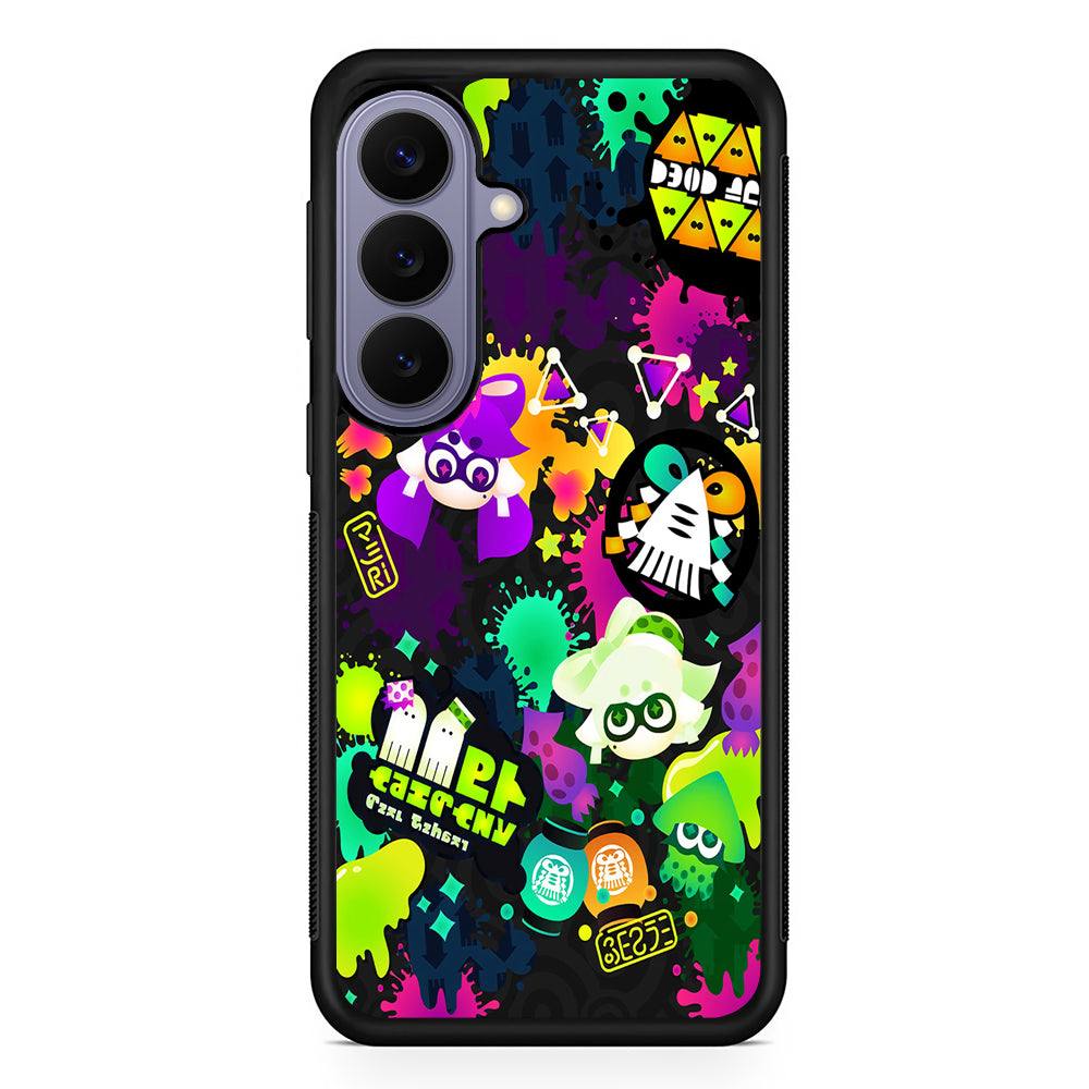Splatoon Squid Graffiti Samsung Galaxy S26 Case | Durable Rubber Case for Samsung Galaxy S26