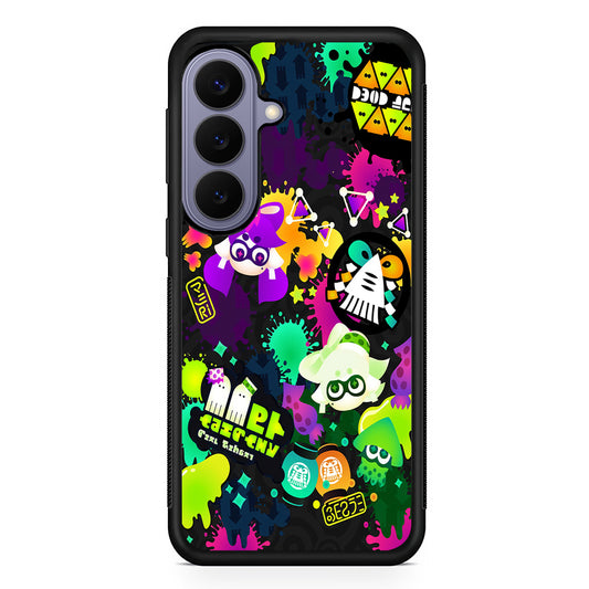 Splatoon Squid Graffiti Samsung Galaxy S26 Case | Durable Rubber Case for Samsung Galaxy S26