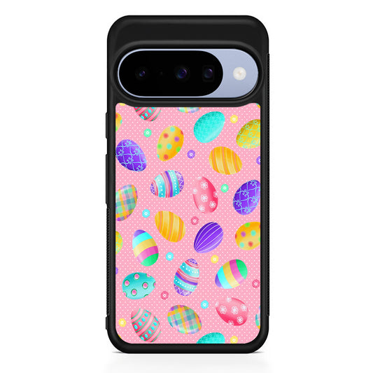 Cute Easter Pastel Eggs Google Pixel 10 Case | Google Pixel 10 Rubber Protective Case