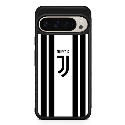 Juventus Black Stripe Google Pixel 9 Pro Case | Slim Protective Cover