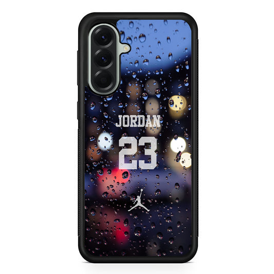 Air Jordan Glow from Rainy Night Samsung Galaxy A56 Case | Samsung Galaxy A56 Rubber Protective Case
