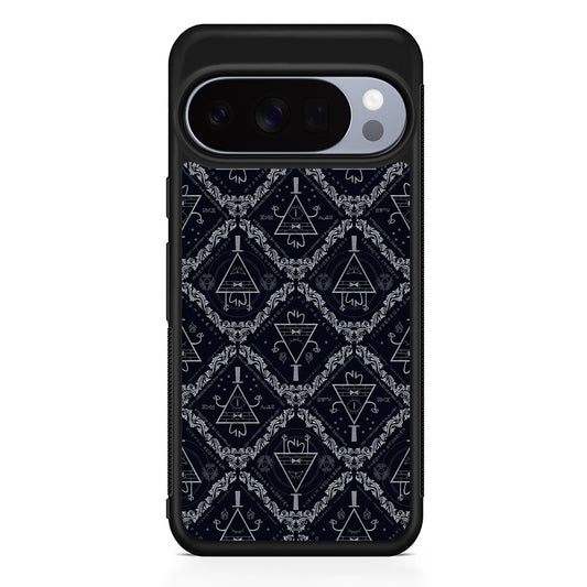 Bill Cipher Gravity Falls Pattern Google Pixel 10 Pro Case | Slim Google Pixel 10 Pro Rubber Case