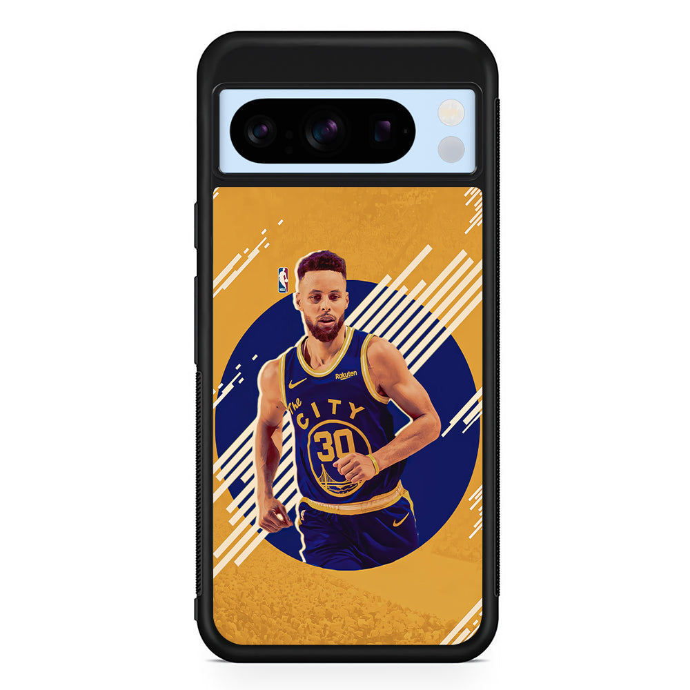 Stephen Curry Basketball Player Google Pixel 8 Pro Case | Slim Rubber Case for Google Pixel 8 Pro