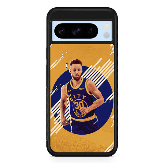 Stephen Curry Basketball Player Google Pixel 8 Pro Case | Slim Rubber Case for Google Pixel 8 Pro