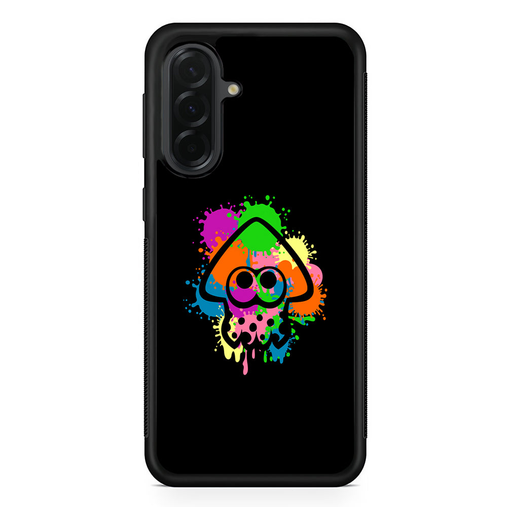 Splatoon Squid Symbol Samsung Galaxy A36 Case | Protective Rubber Cover