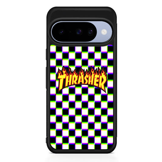 Thrasher Chess Google Pixel 10 Case | Google Pixel 10 Rubber Protective Case