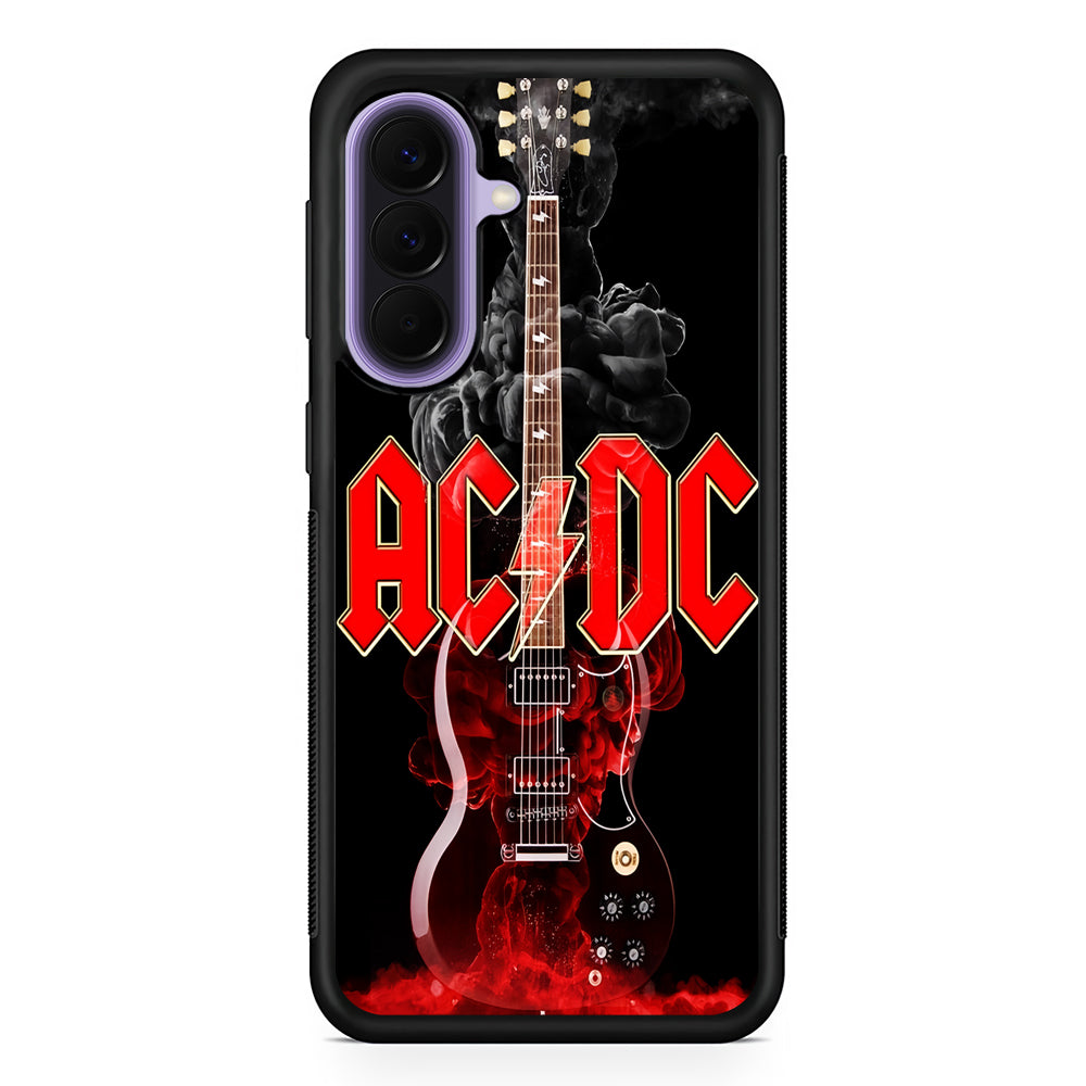 ACDC Rock Guitar Samsung Galaxy A57 Case | Slim Samsung Galaxy A57 Rubber Case