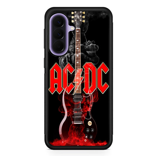 ACDC Rock Guitar Samsung Galaxy A57 Case | Slim Samsung Galaxy A57 Rubber Case
