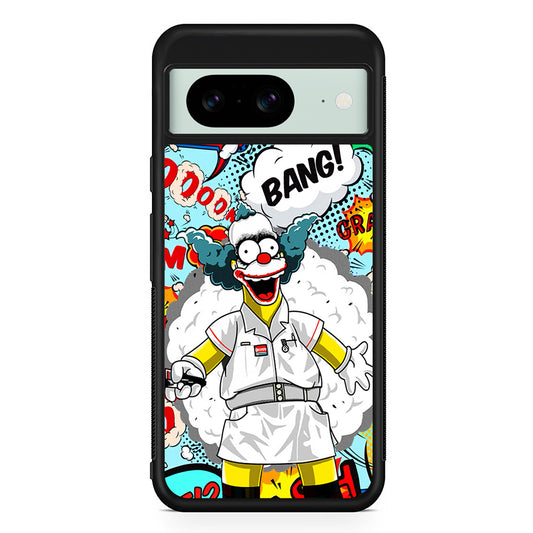 Homer Simpson Joker Bang Google Pixel 8 Case | Durable Protective Cover for Google Pixel 8