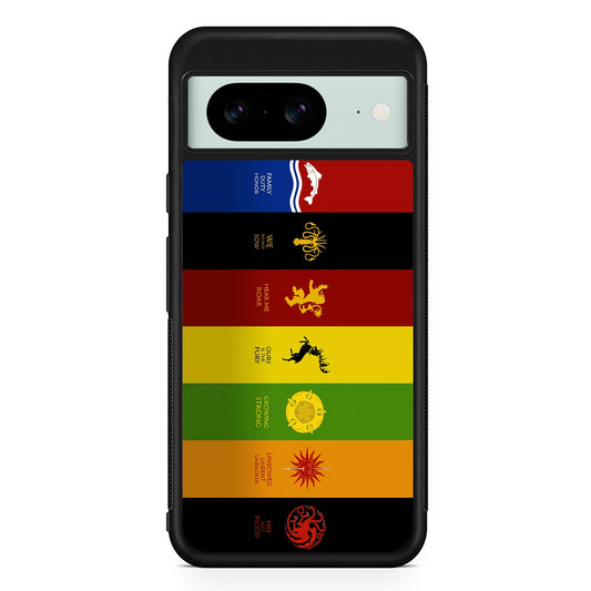 Game Of Thrones Flag Slogan Google Pixel 8 Case | Durable Protective Cover for Google Pixel 8
