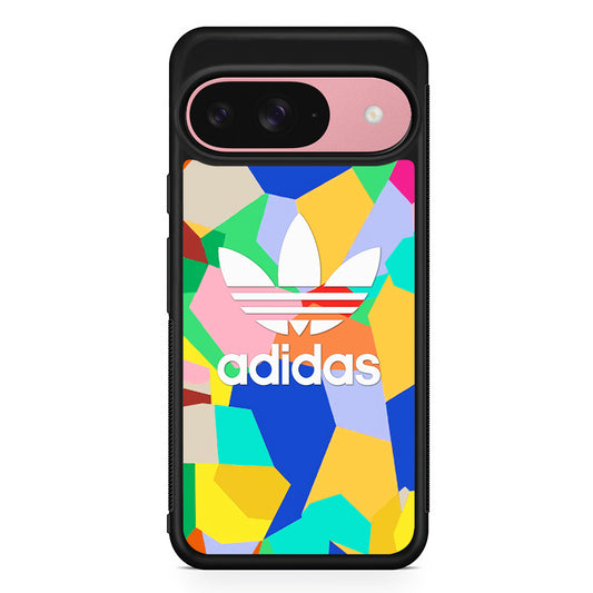 Adidas White on Canvas Google Pixel 9 Case | Google Pixel 9 Protective Rubber Case