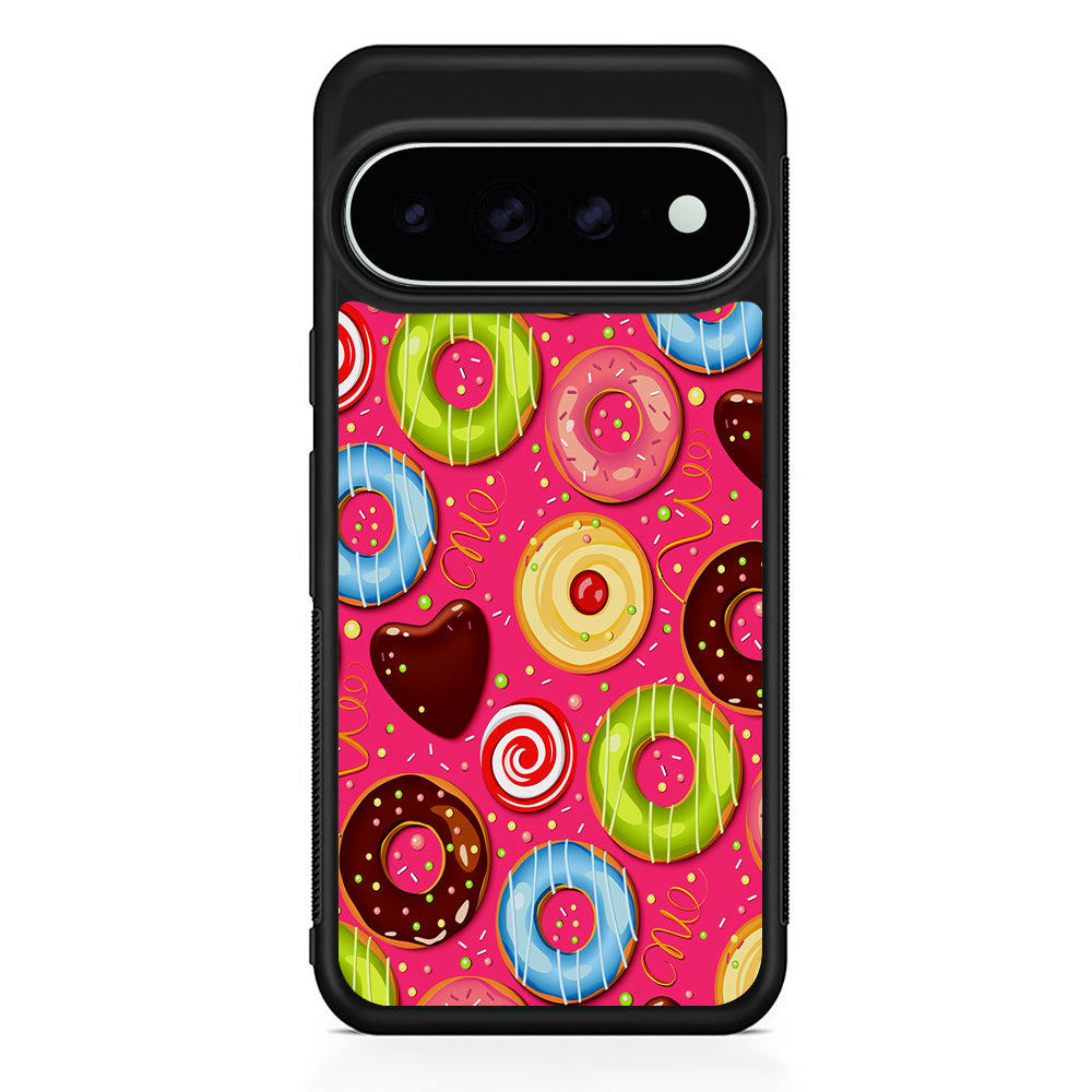 Pink Sweet Cute Donuts Google Pixel 11 Pro XL Case - Custom Design Protective Case