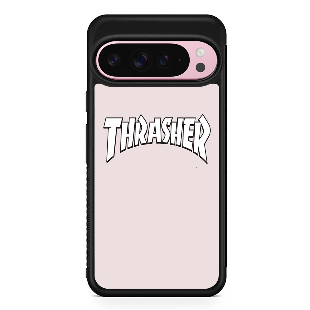 Thrasher Pearl White Logo Google Pixel 9 Pro XL Case | Protective Cover