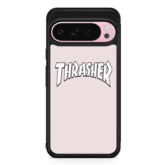 Thrasher Pearl White Logo Google Pixel 9 Pro XL Case | Protective Cover