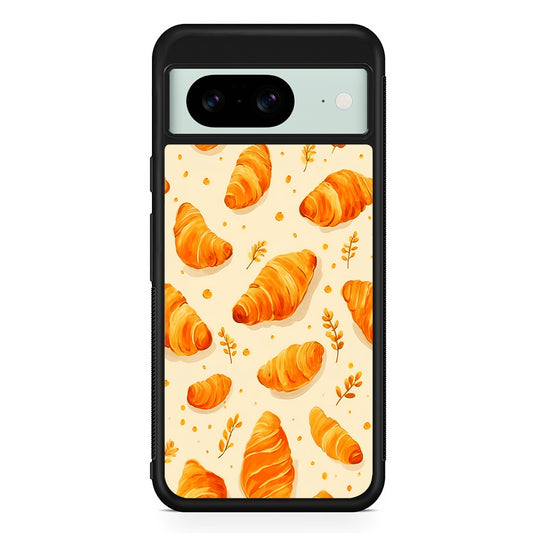 Croissant Dessert Pattern Google Pixel 8 Case | Durable Protective Cover for Google Pixel 8