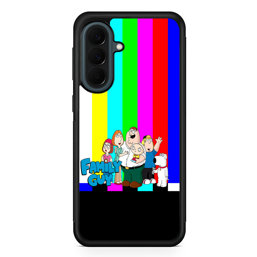 Family Guy Colorful Samsung Galaxy A37 Case | Samsung Galaxy A37 Rubber Phone Case