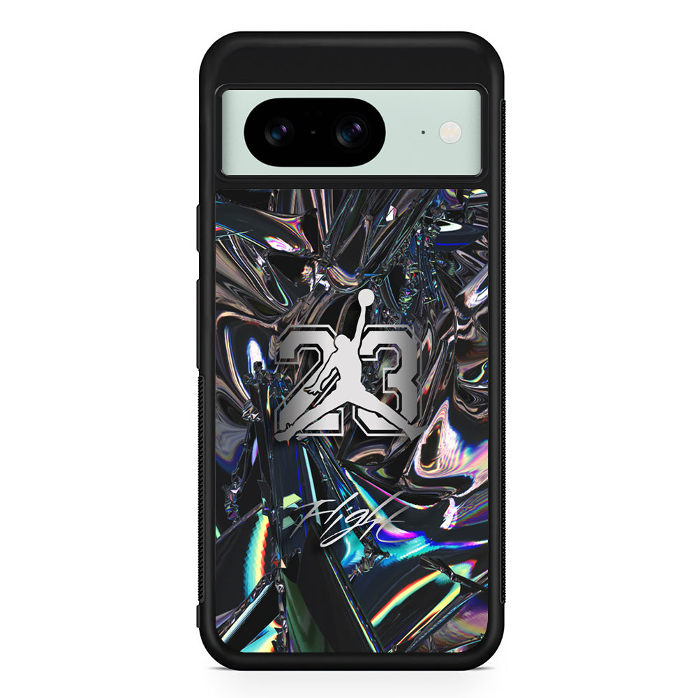 Air Jordan Abstract Mirror Backdrop Google Pixel 8 Case | Durable Protective Cover for Google Pixel 8