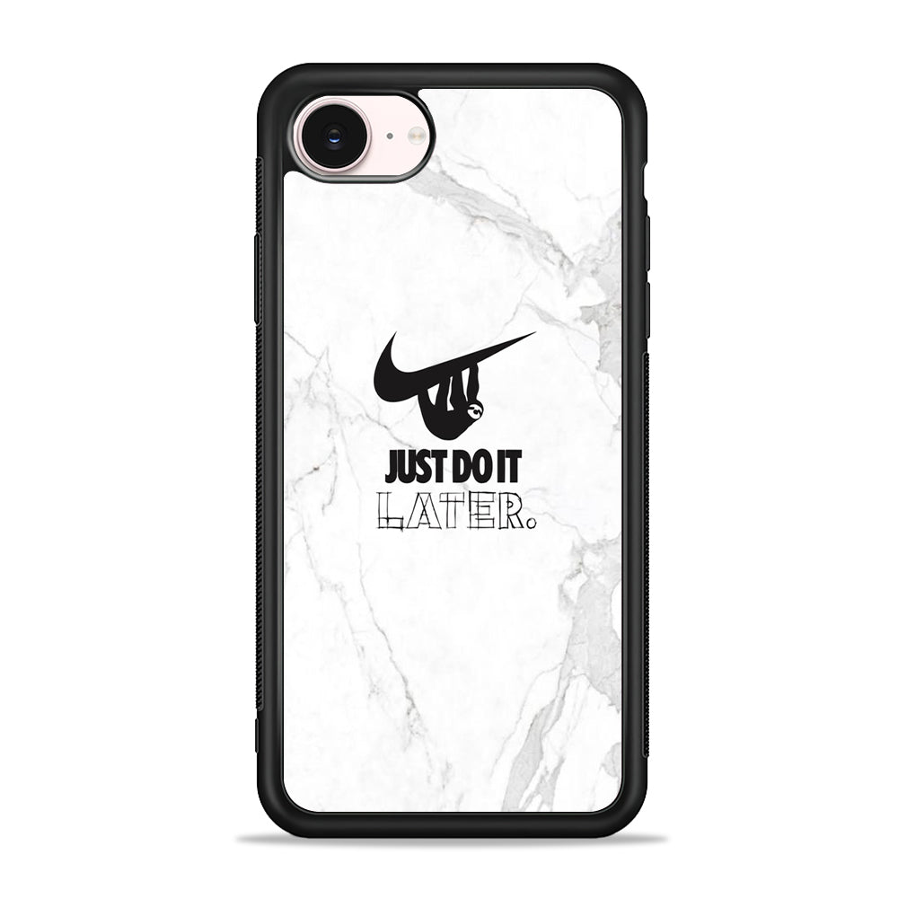 Nike Meme Just Do It Later iPhone 17e Case - Silicone Case