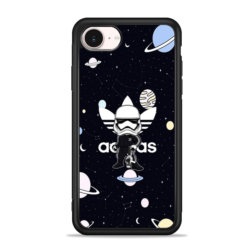 Adidas Stormtrooper Galaxy iPhone 17e Case - Silicone Case