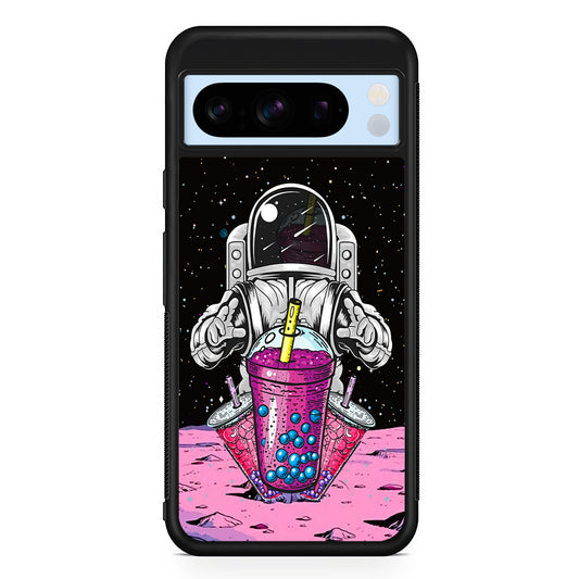 Astronaut and Bubble Ice Google Pixel 8 Pro Case | Slim Rubber Case for Google Pixel 8 Pro