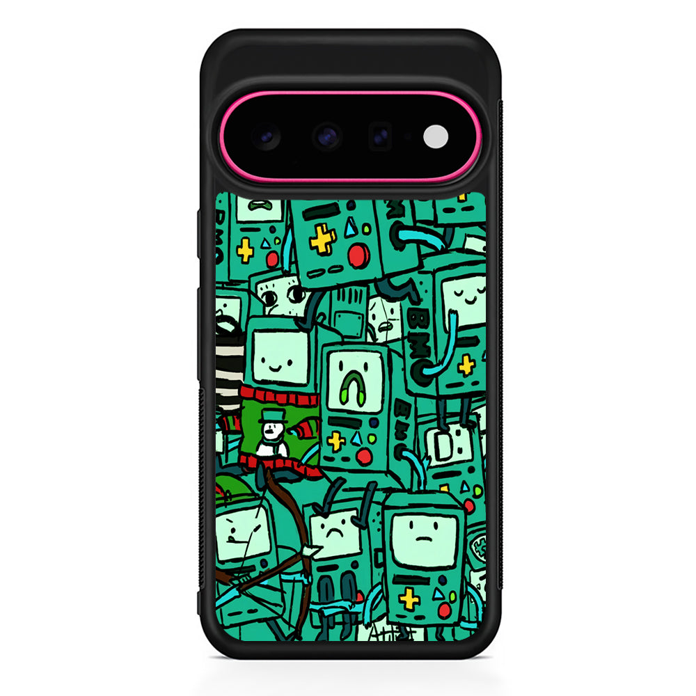 Adventure Time BMO Pattern Google Pixel 11 Case | Slim Shockproof Cover