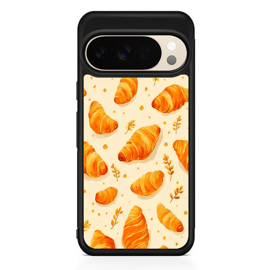 Croissant Dessert Pattern Google Pixel 10 Pro XL Case | Slim Google Pixel 10 Pro XL Protective Case