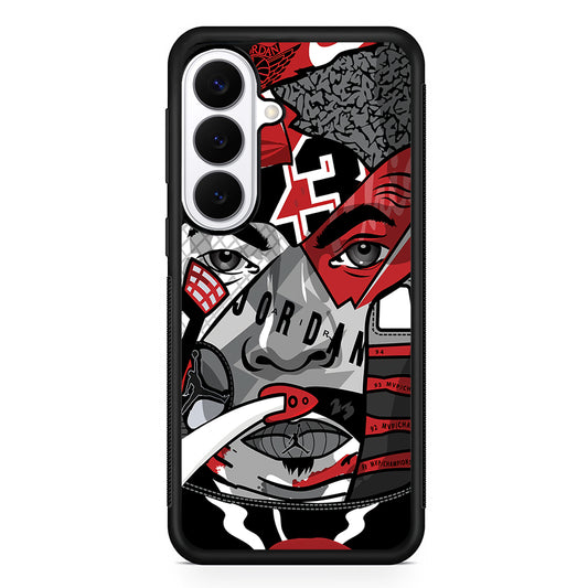 Air Jordan Warrior's Eyes Samsung Galaxy S26 Plus Case | Lightweight Protective Cover for Galaxy S26 Plus