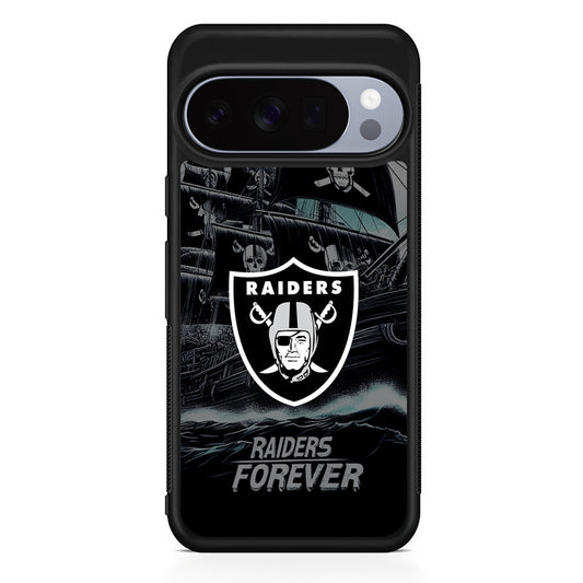 NFL Las Vegas Raiders Forever Google Pixel 10 Pro Case | Slim Google Pixel 10 Pro Rubber Case