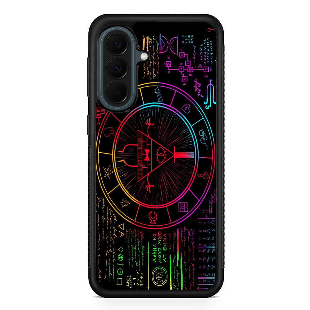 Gravity Falls Bill Cipher Colorful Samsung Galaxy A37 Case | Samsung Galaxy A37 Rubber Phone Case
