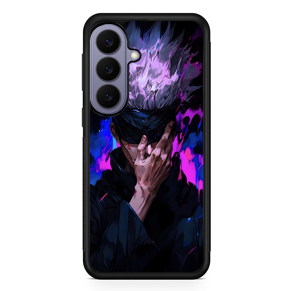 Jujutsu Kaisen Satoru Gojo Art Samsung Galaxy S26 Case | Durable Rubber Case for Samsung Galaxy S26