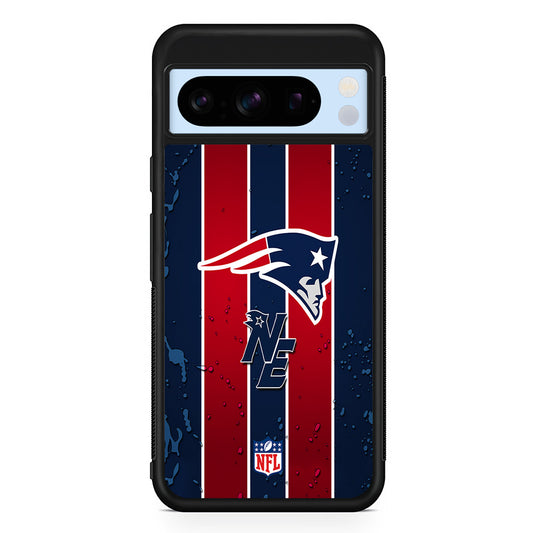 NFL New England Patriots Flag Line Google Pixel 8 Pro Case | Slim Rubber Case for Google Pixel 8 Pro