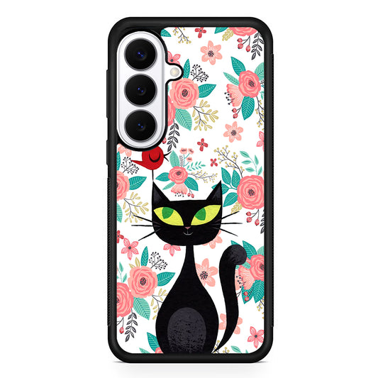 Cat Flower and Bird Samsung Galaxy S26 Plus Case | Slim Protective Cover for Samsung Galaxy S26 Plus