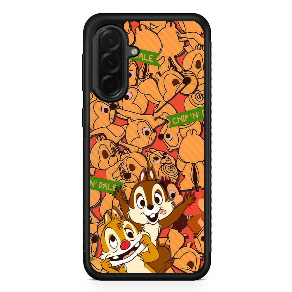 Chip N Dale Face of The Day Samsung Galaxy A36 Case | Protective Rubber Cover