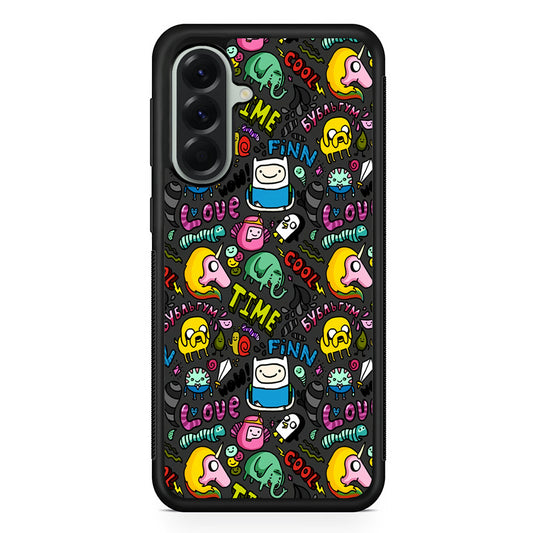 Adventure Time Pattern Samsung Galaxy A56 Case | Samsung Galaxy A56 Protective Rubber Case