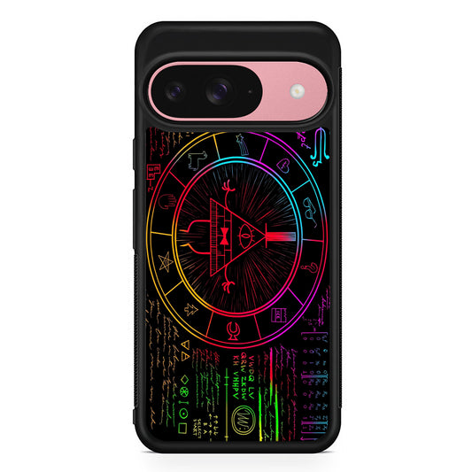 Gravity Falls Bill Cipher Colorful Google Pixel 9 Case | Google Pixel 9 Protective Rubber Case