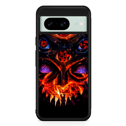Naruto Akatsuki Clan Eyes Google Pixel 8 Case | Durable Protective Cover for Google Pixel 8