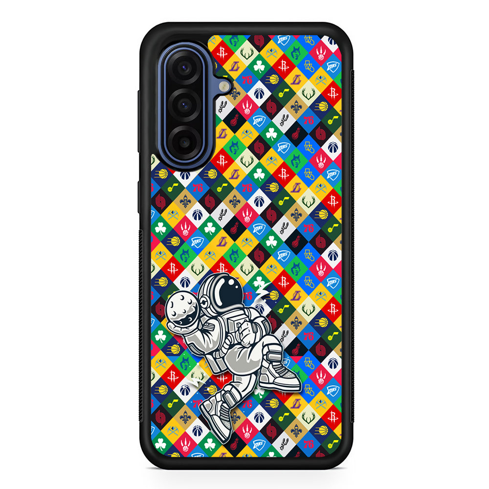 Astronauts Basketball Team Logo Samsung Galaxy A17 Case | Slim Protective Phone Cover