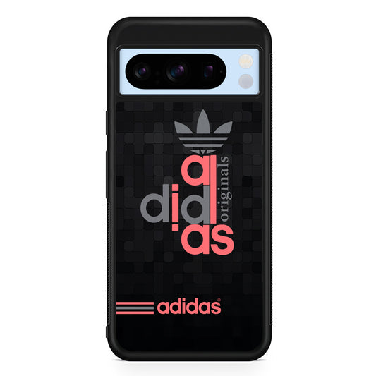Adidas Original All Black Google Pixel 8 Pro Case | Slim Protective Cover