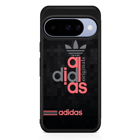 Adidas Original All Black Google Pixel 10 Case | Google Pixel 10 Rubber Protective Case
