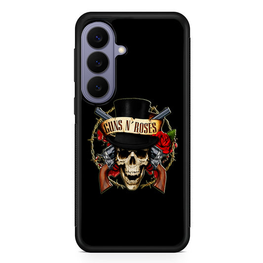 Guns N Roses Rock Skull Samsung Galaxy S26 Case | Durable Rubber Case for Samsung Galaxy S26