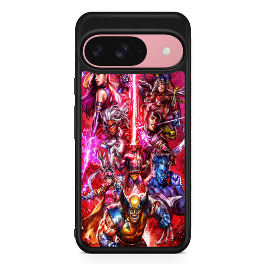 The X-Men vs Magneto Art Google Pixel 9 Case | Google Pixel 9 Protective Rubber Case