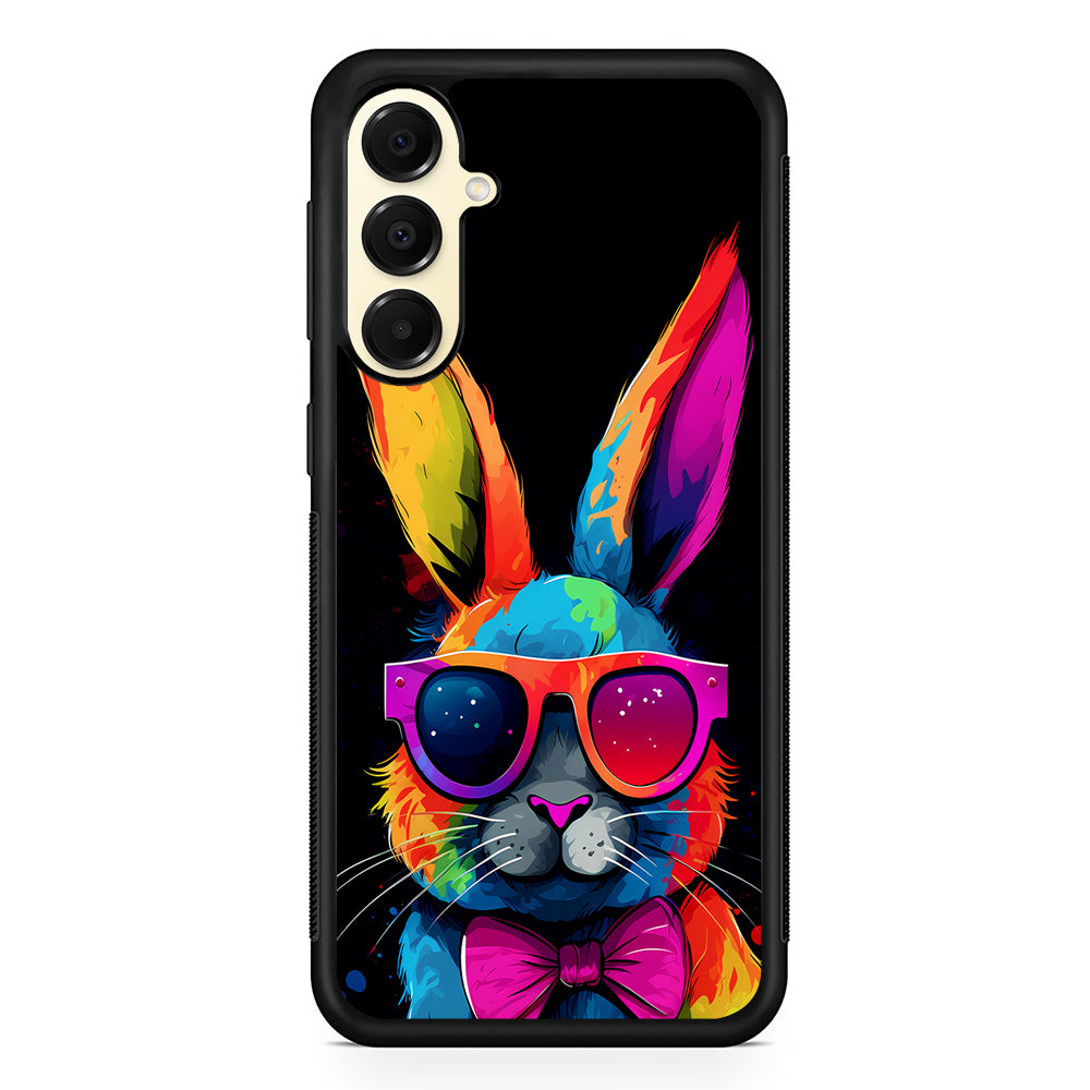Cool Bunny With Sunglasses Samsung Galaxy A16 Case | Slim Rubber Samsung Galaxy A16 Case