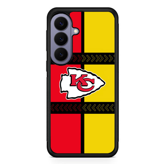 NFL Kansas City Chiefs Colorful Samsung Galaxy S26 Case | Durable Rubber Case for Samsung Galaxy S26