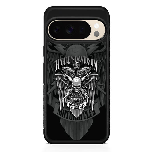 Harley Davidson Silver Pinion Google Pixel 10 Pro XL Case | Durable Google Pixel 10 Pro XL Cover