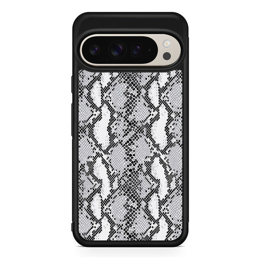 White Snake Skin Pattern Google Pixel 9 Pro Case | Slim Protective Cover