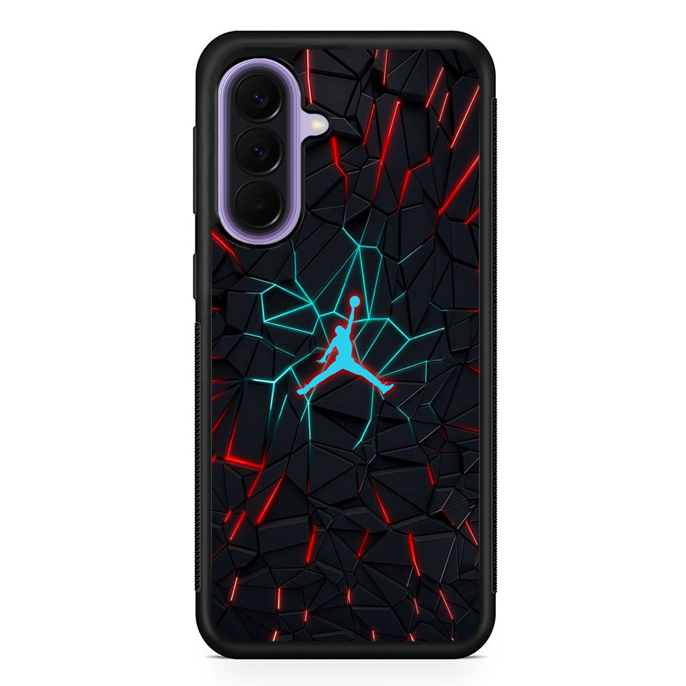 Air Jordan The Rock Shapes Samsung Galaxy A57 Case | Slim Samsung Galaxy A57 Rubber Case
