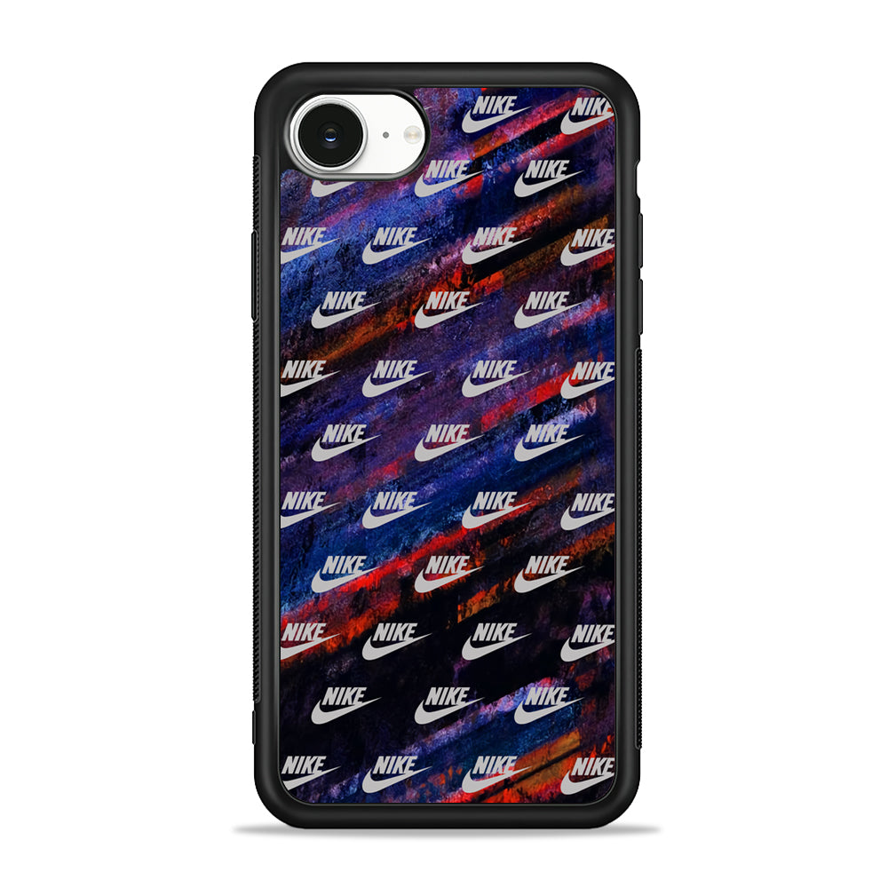Nike Doodle Stripe Abstract iPhone 16e Case - Slim Silicone Case