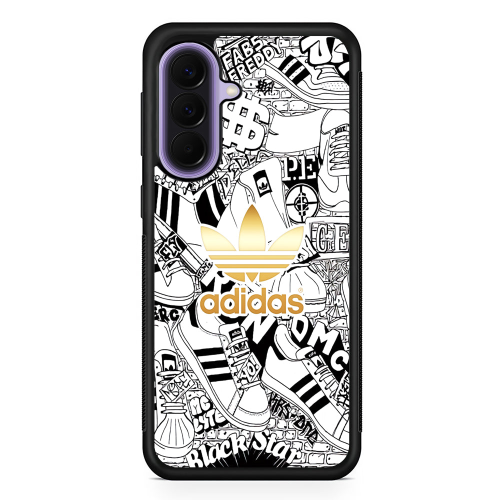 Adidas Fabulous Golden Glow Samsung Galaxy A57 Case | Slim Samsung Galaxy A57 Rubber Case